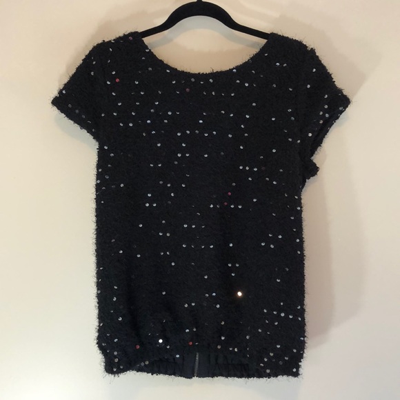 GAP Tops - Lk NEW GAP black glitter top sweater large